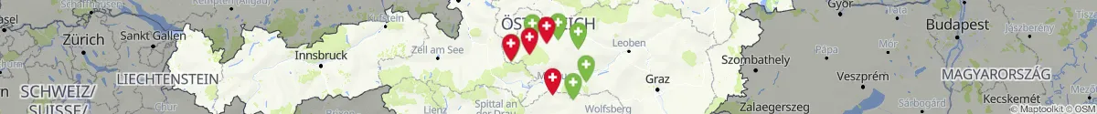 Kartenansicht für Apotheken-Notdienste in der Nähe von Sölk (Liezen, Steiermark)